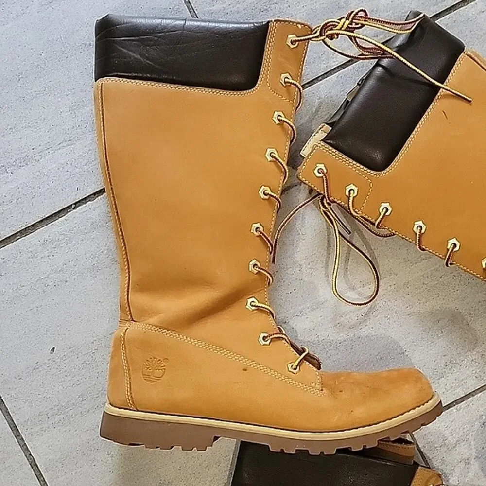 Timberland Women's 'Lot of 2' Asphalt Trail 83980 & Tall lace-up 8633A SZ 6-6.5